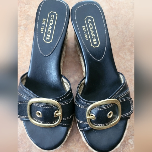 Coach Shoes - Coach Greer Wedge Slip on Espadrille Size 5.5M
